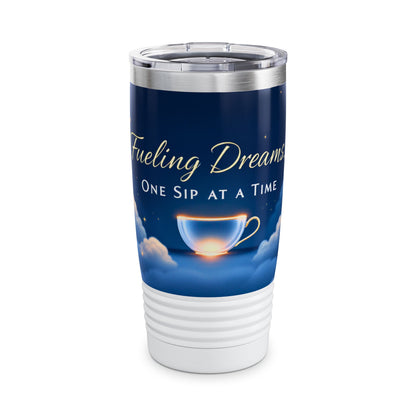 Fueling Dreams - One Sip at a Time - Ringneck Tumbler, 20oz