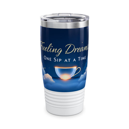 Fueling Dreams - One Sip at a Time - Ringneck Tumbler, 20oz