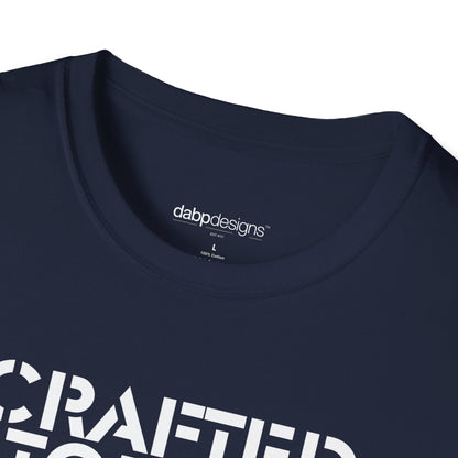 Black t-shirt with 'dabppdesigns' label and partially visible text