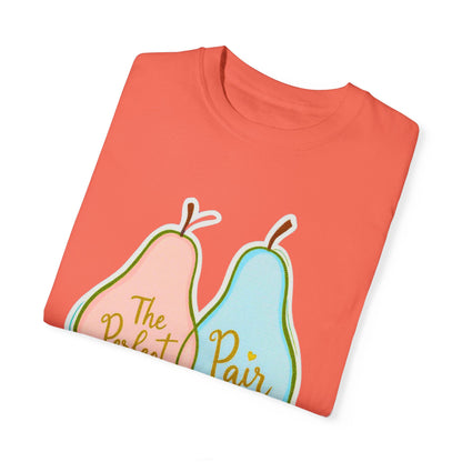 Comfort Colors 1717 Unisex Garment-Dyed T-shirt - "The Perfect Pair" Cute Pear-Themed Design (v1)