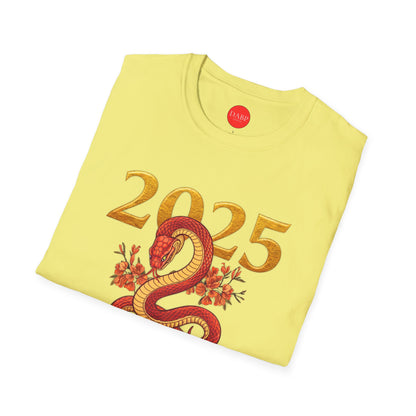 Gildan 64000 Unisex Softstyle Short-sleeve Tee | 2025 Year of the Snake Chinese New Year Design