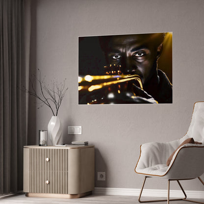Jazz-Inspired Glossy Poster Art | Electric Tutu