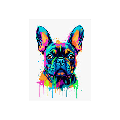 Neon Drip French Bulldog - Vibrant Pop Art