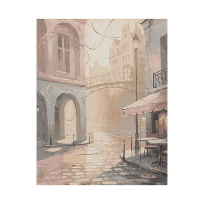 Morning Light Over a Paris Café Terrace (Canvas)