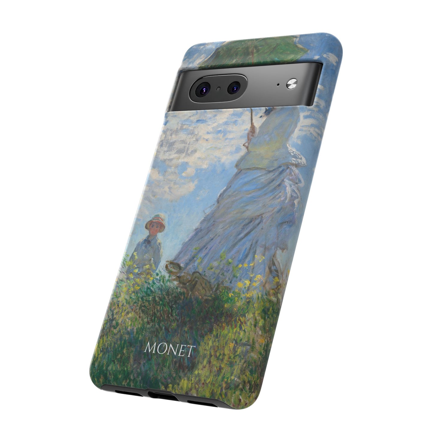 Tough Phone Case for iPhone, Samsung and Google Pixel - Monet, Woman with a Parasol - Madame Monet and Her Son (1875)