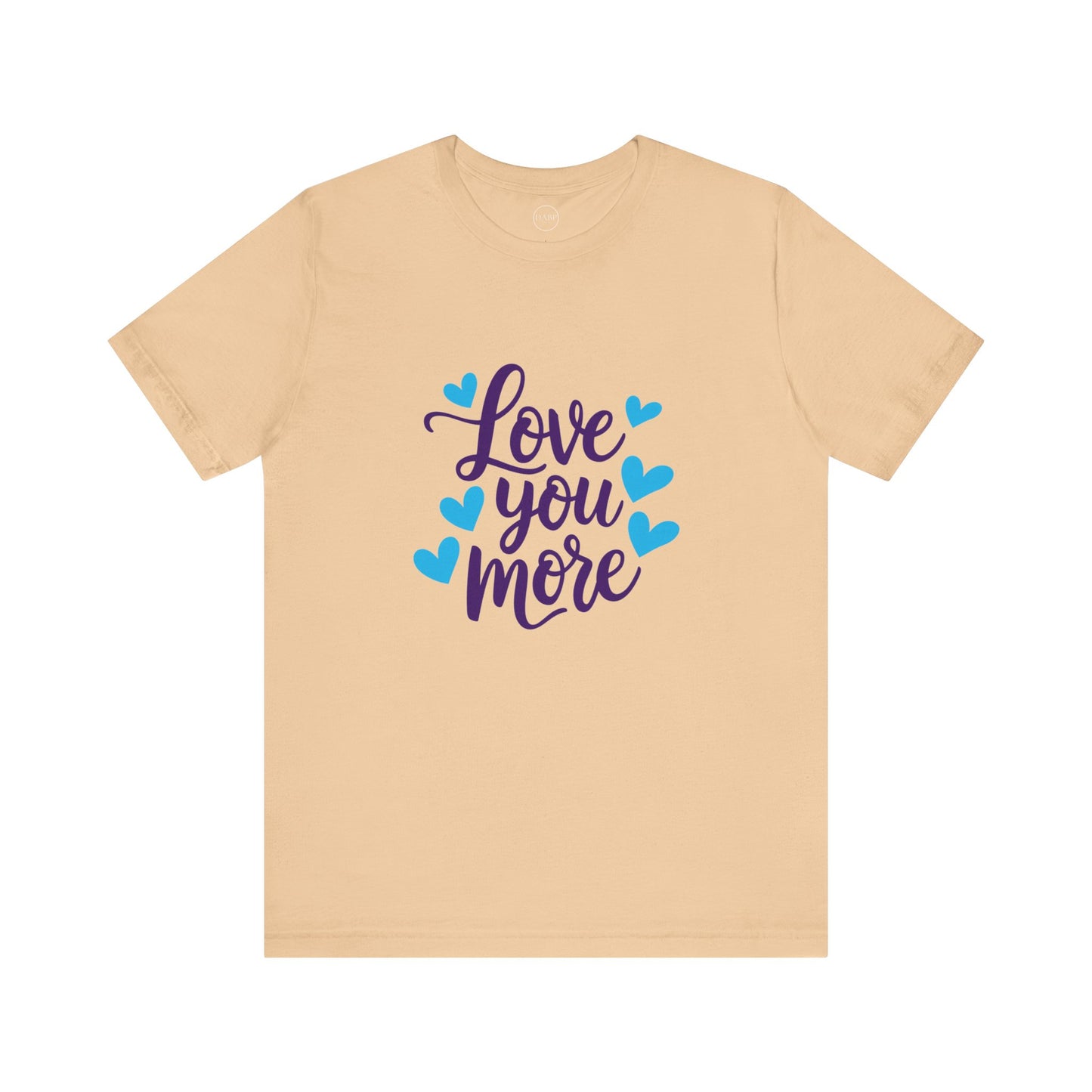 Bella+Canvas · 3001 Unisex Jersey Short Sleeve Tee - Love You More Romantic Valentine's Day Design [Color Set 1]