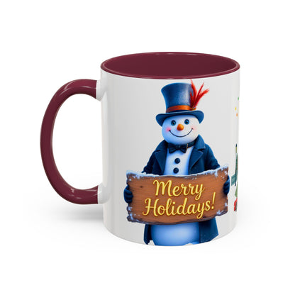 Merry Holidays Snowman Mug (v1)