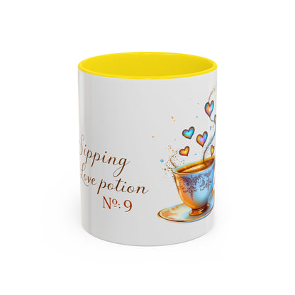 Sipping Love Potion No. 9 - Elegant Valentine Mug (11oz, 15oz)