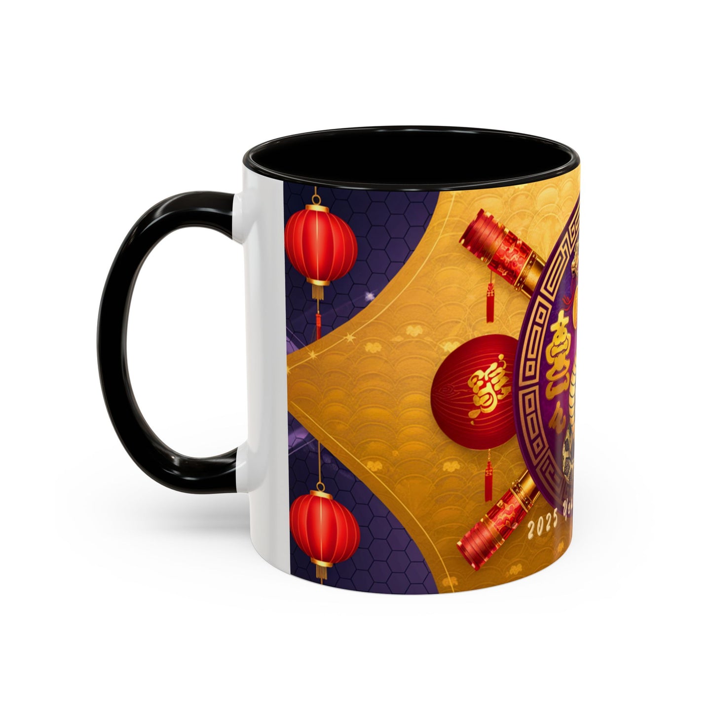 2025 Year of the Snake Chinese New Year Colorful Mug, 11oz (v1)