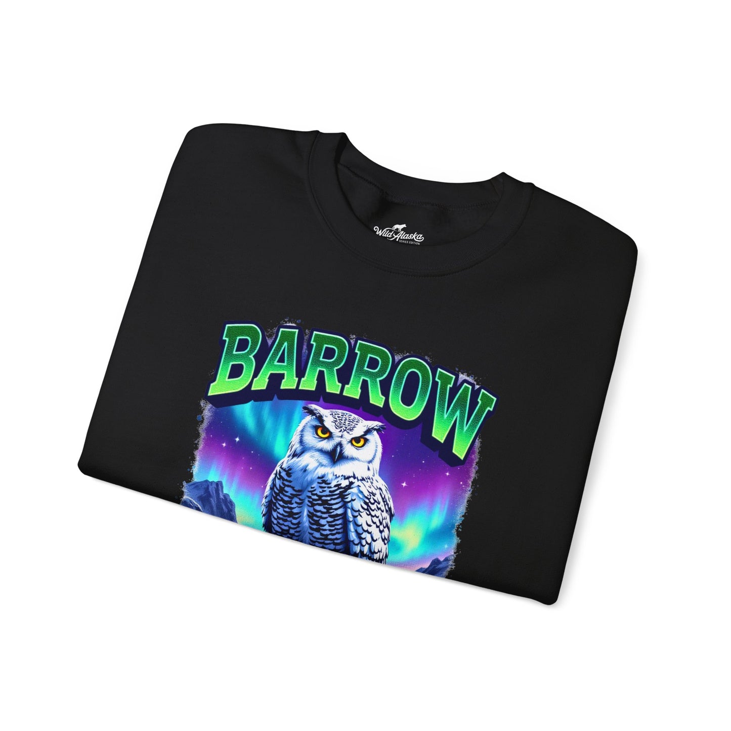 Barrow Owl Cotton Crewneck Sweatshirt | Wild Alaska Series Edition 🦅🇨🇦
