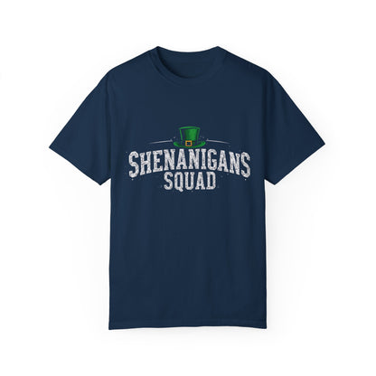 Comfort Colors 1717 Unisex Garment-Dyed T-shirt - Shenanigans Squad St. Patrick’s Day Design