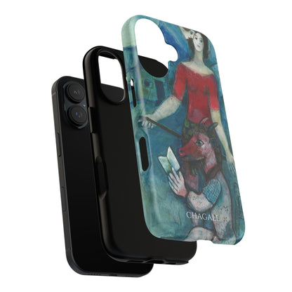 Tough Phone Case for iPhone, Samsung and Google Pixel - Chagall, The Angel and the Reader (1930)