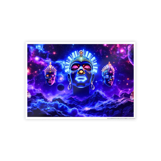 Jazz-Inspired Glossy Poster Art | Voodoo Vibes