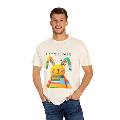 Comfort Colors 1717 Unisex Garment-Dyed T-shirt - Patchwork Bunny Bliss – Knitted Toy Happy Easter