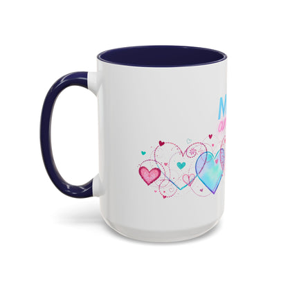 Mon amour/Pour toujours Valentine's Day Mug Set– Romantic French Gift for Couples [1 of 2] (11oz, 15oz)
