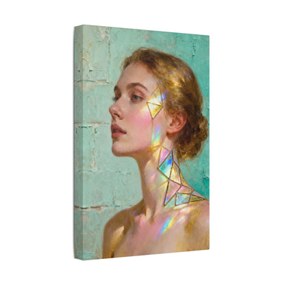 Muse de Lumière — Modern Muse Collection | Prism Light Portrait Canvas Art