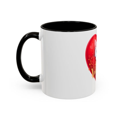 Adorable White Kitten Valentine's Day Mug – Cute & Romantic Gift (11oz)