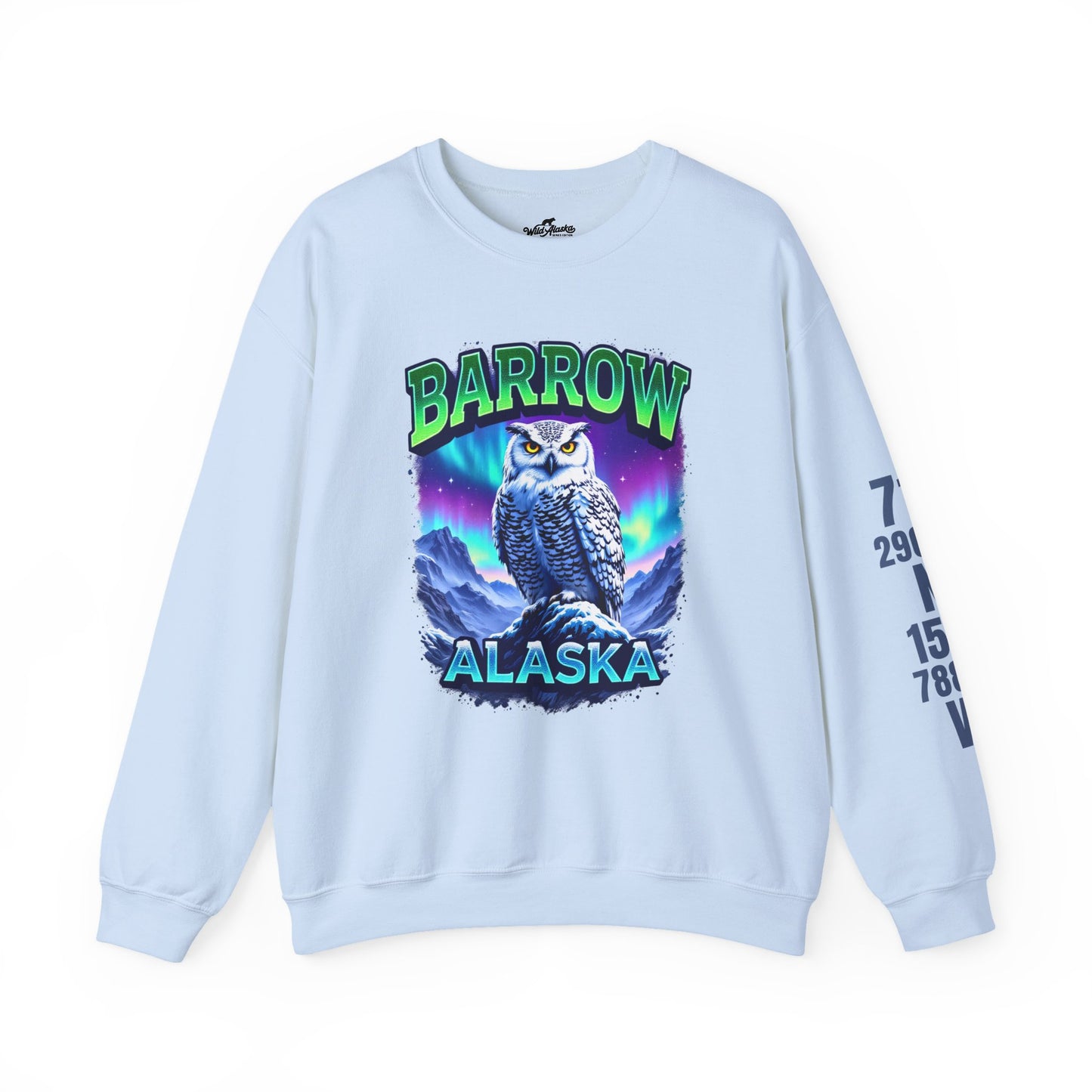 Barrow Owl Cotton Crewneck Sweatshirt | Wild Alaska Series Edition 🦅🇨🇦
