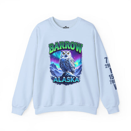 Barrow Owl Cotton Crewneck Sweatshirt | Wild Alaska Series Edition 🦅🇨🇦