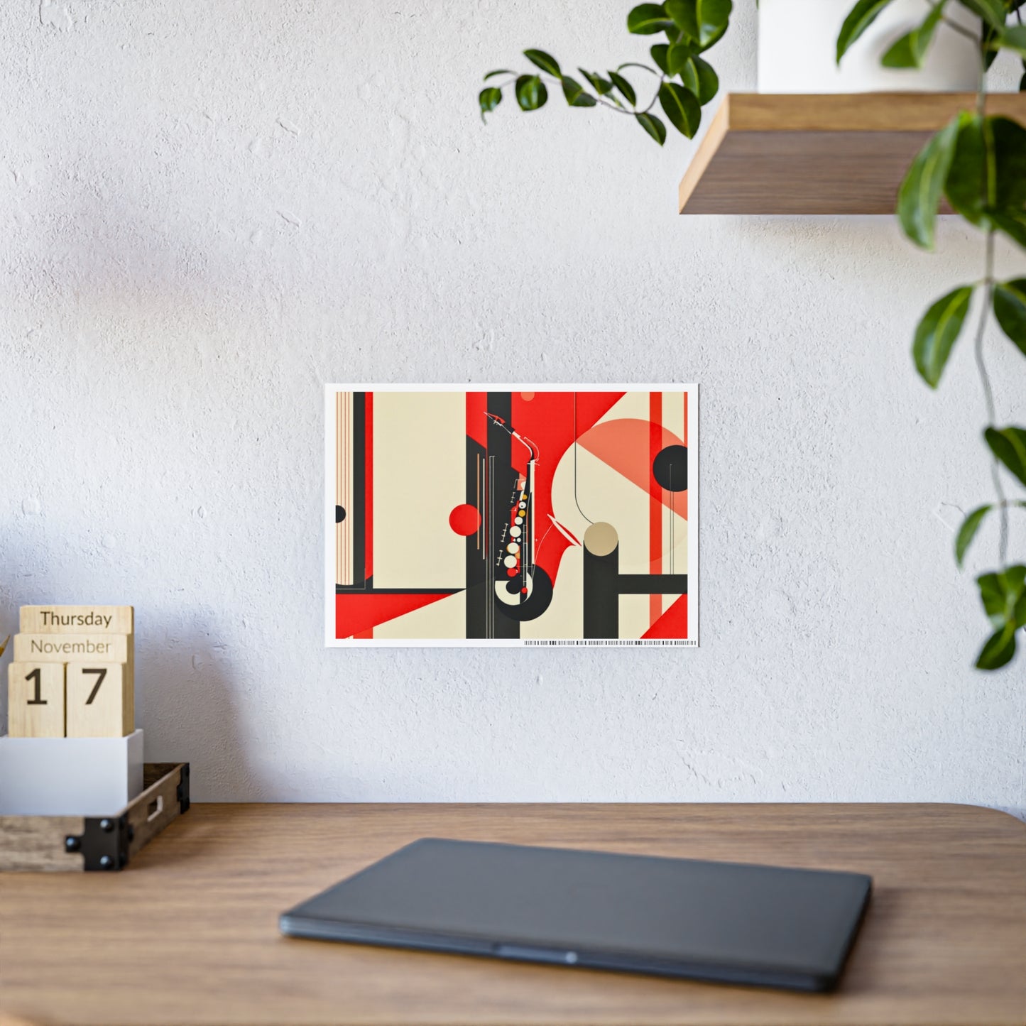 Jazz-Inspired Glossy Poster Art | Abstract Donna IV