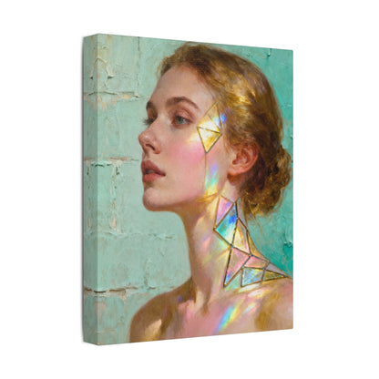 Muse de Lumière — Modern Muse Collection | Prism Light Portrait Canvas Art