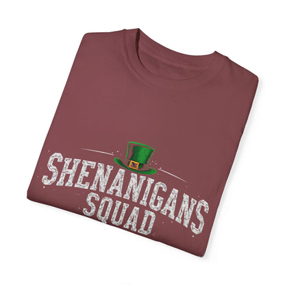 Comfort Colors 1717 Unisex Garment-Dyed T-shirt - Shenanigans Squad St. Patrick’s Day Design