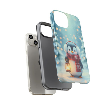 Christmas Snuggles Penguin Phone Case