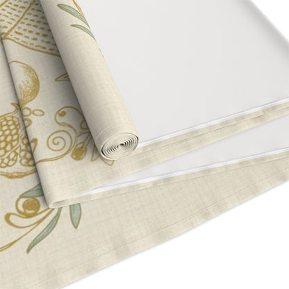 Pesach Sameach Table Runner Collection (v3) — Elegant Passover Seder Table Decor (16×72)