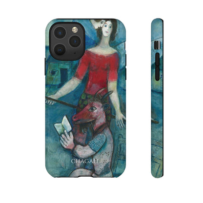 Tough Phone Case for iPhone, Samsung and Google Pixel - Chagall, The Angel and the Reader (1930)