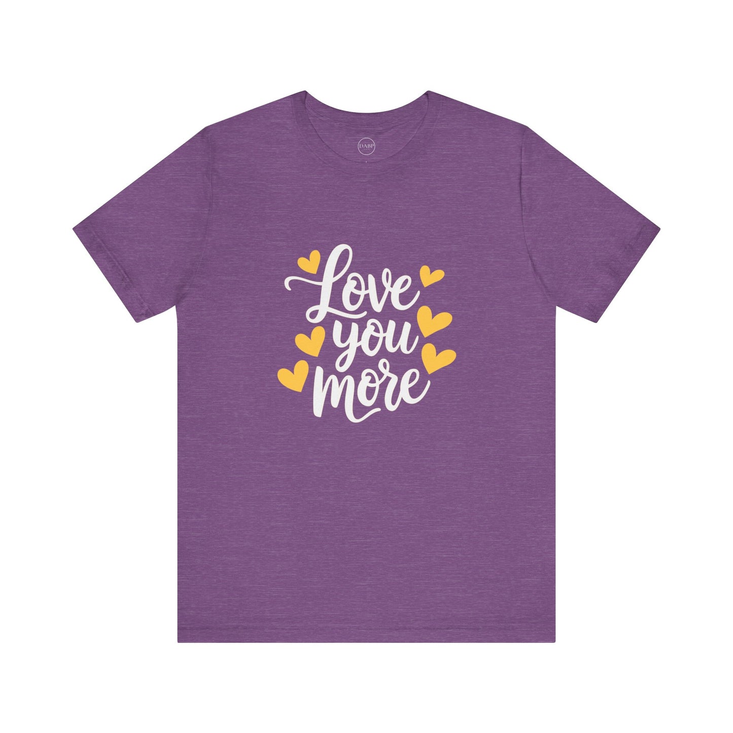 Bella+Canvas · 3001 Unisex Jersey Short Sleeve Tee - Love You More Romantic Valentine's Day Design [Color Set 2]