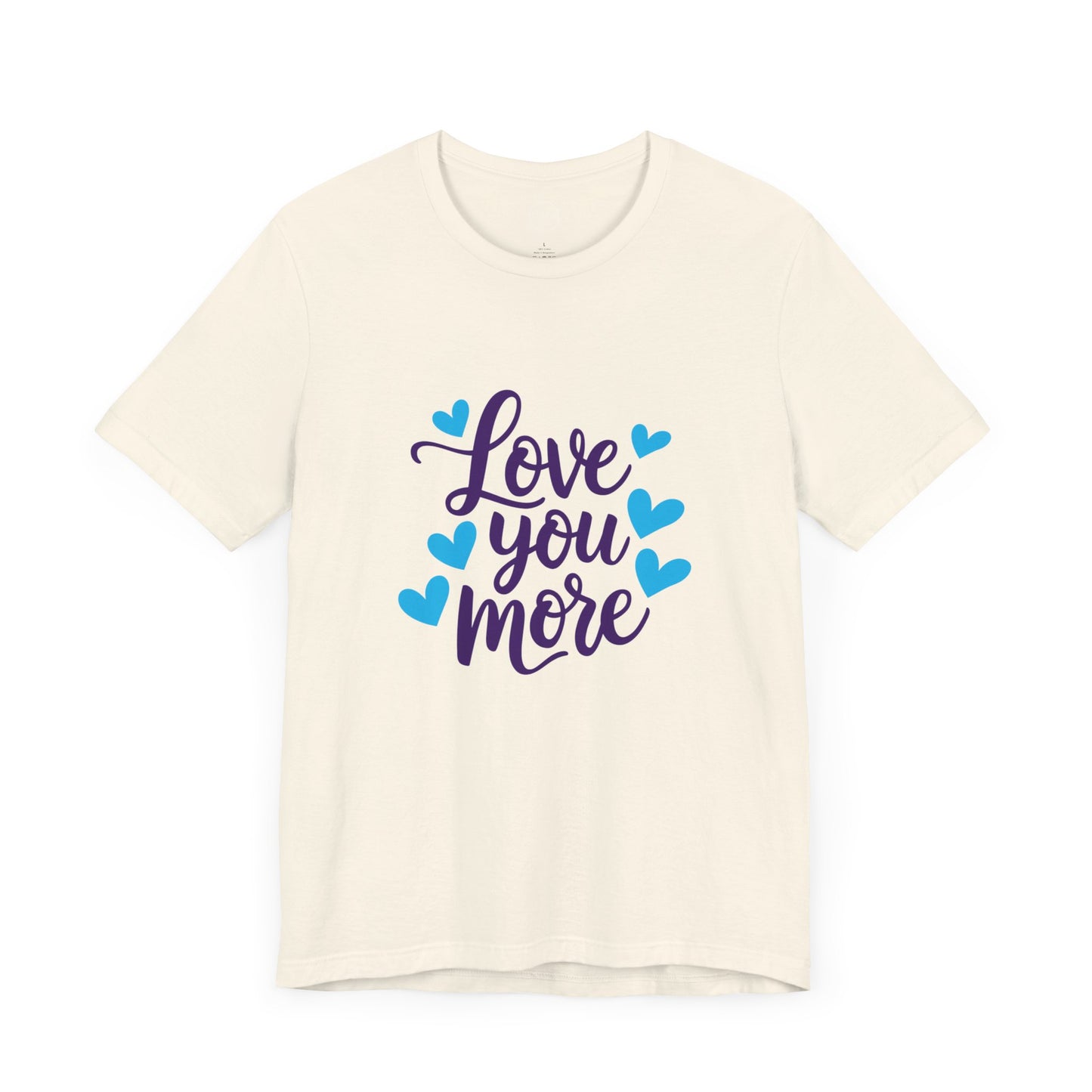 Bella+Canvas · 3001 Unisex Jersey Short Sleeve Tee - Love You More Romantic Valentine's Day Design [Color Set 1]