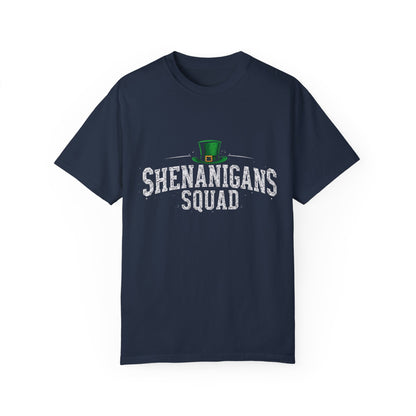 Comfort Colors 1717 Unisex Garment-Dyed T-shirt - Shenanigans Squad St. Patrick’s Day Design
