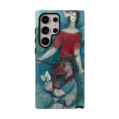Tough Phone Case for iPhone, Samsung and Google Pixel - Chagall, The Angel and the Reader (1930)