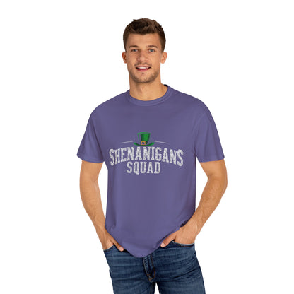 Comfort Colors 1717 Unisex Garment-Dyed T-shirt - Shenanigans Squad St. Patrick’s Day Design