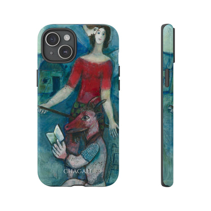Tough Phone Case for iPhone, Samsung and Google Pixel - Chagall, The Angel and the Reader (1930)