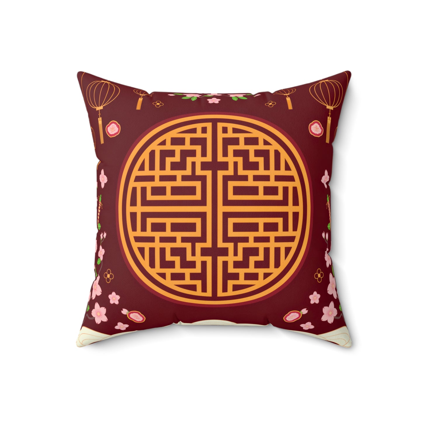 Chinese New Year Throw Pillow (v10)