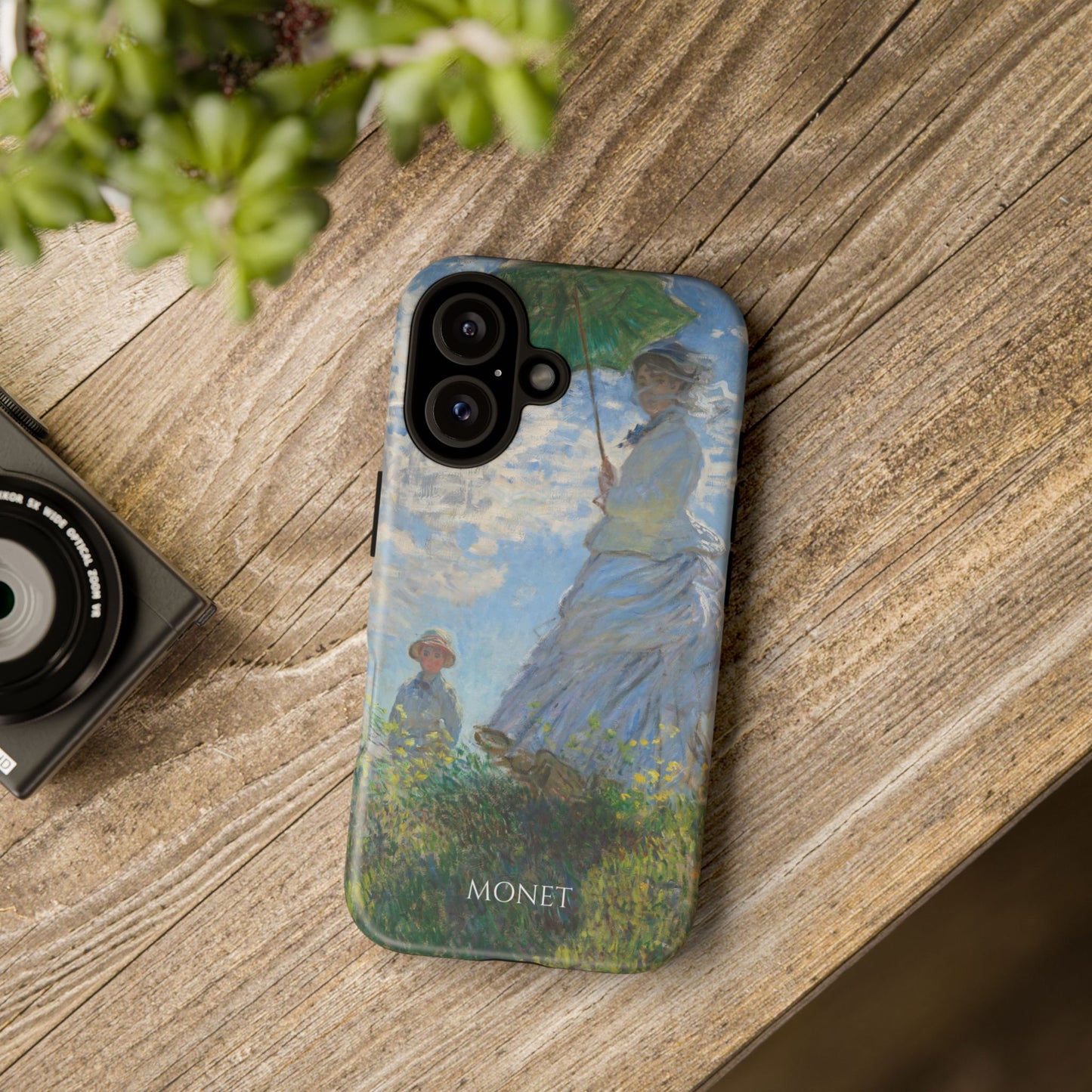 Tough Phone Case for iPhone, Samsung and Google Pixel - Monet, Woman with a Parasol - Madame Monet and Her Son (1875)