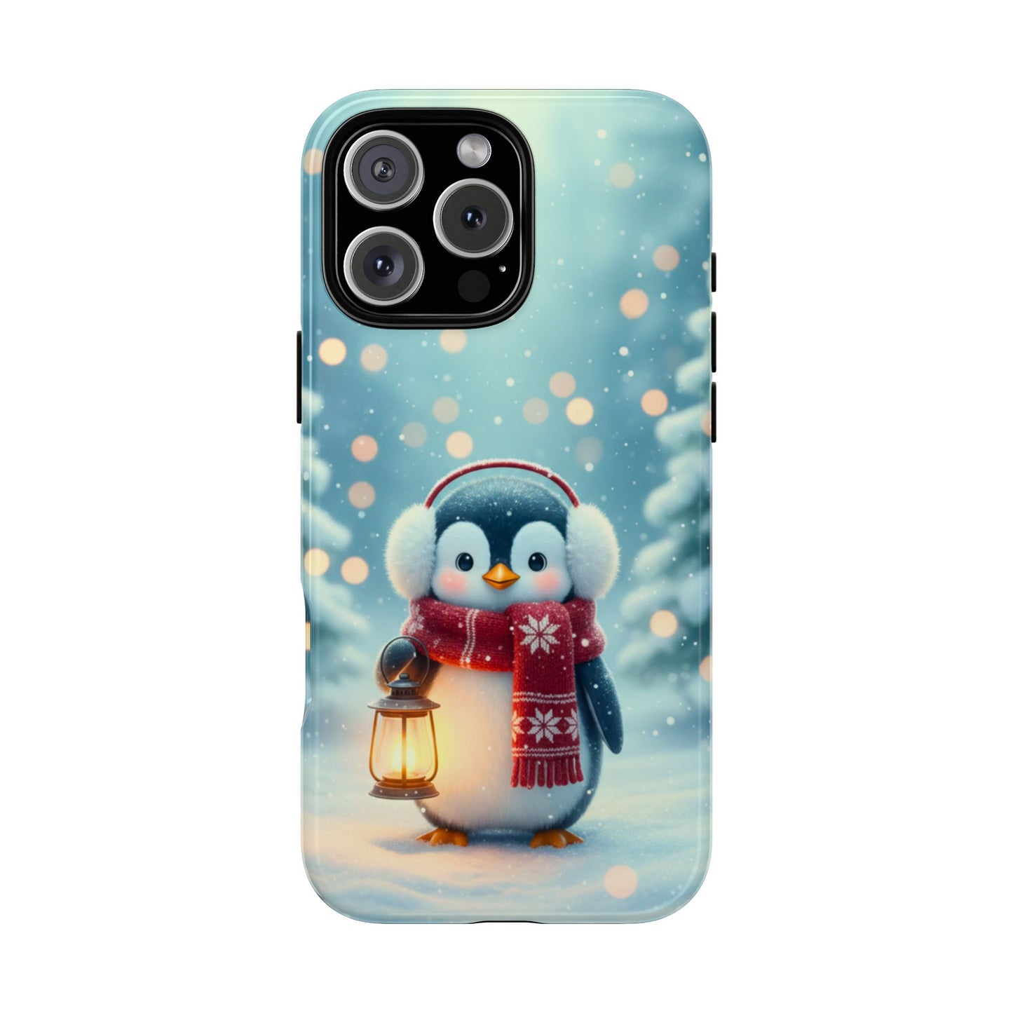 Christmas Snuggles Penguin Phone Case