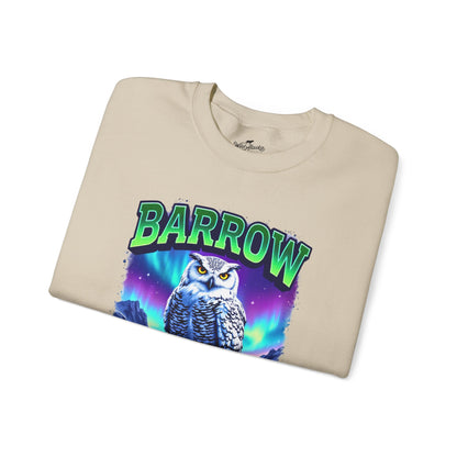 Barrow Owl Cotton Crewneck Sweatshirt | Wild Alaska Series Edition 🦅🇨🇦