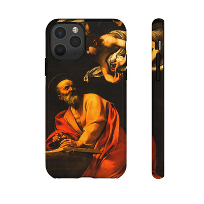 Tough Phone Case for iPhone, Samsung and Google Pixel - Caravaggio, Inspiration of St. Matthew (1602)