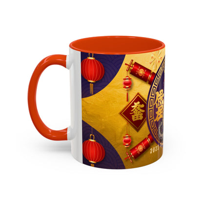2025 Year of the Snake Chinese New Year Colorful Mug, 11oz (v2)
