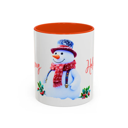 Merry Holidays Snowman Mug (v2)