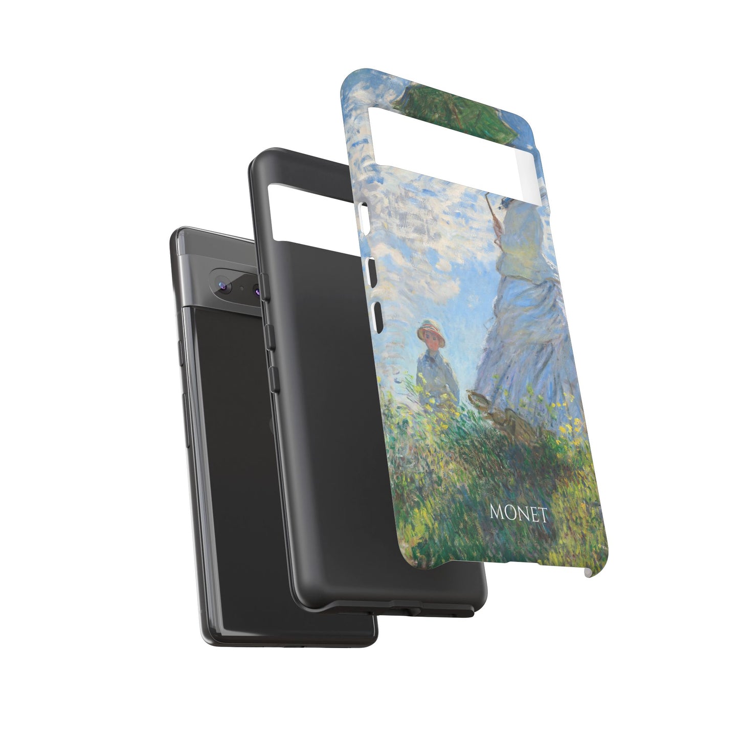 Tough Phone Case for iPhone, Samsung and Google Pixel - Monet, Woman with a Parasol - Madame Monet and Her Son (1875)