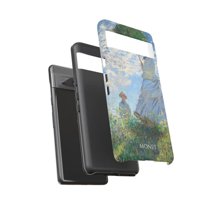 Tough Phone Case for iPhone, Samsung and Google Pixel - Monet, Woman with a Parasol - Madame Monet and Her Son (1875)