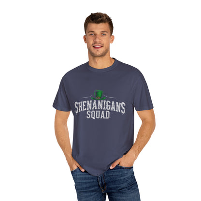 Comfort Colors 1717 Unisex Garment-Dyed T-shirt - Shenanigans Squad St. Patrick’s Day Design