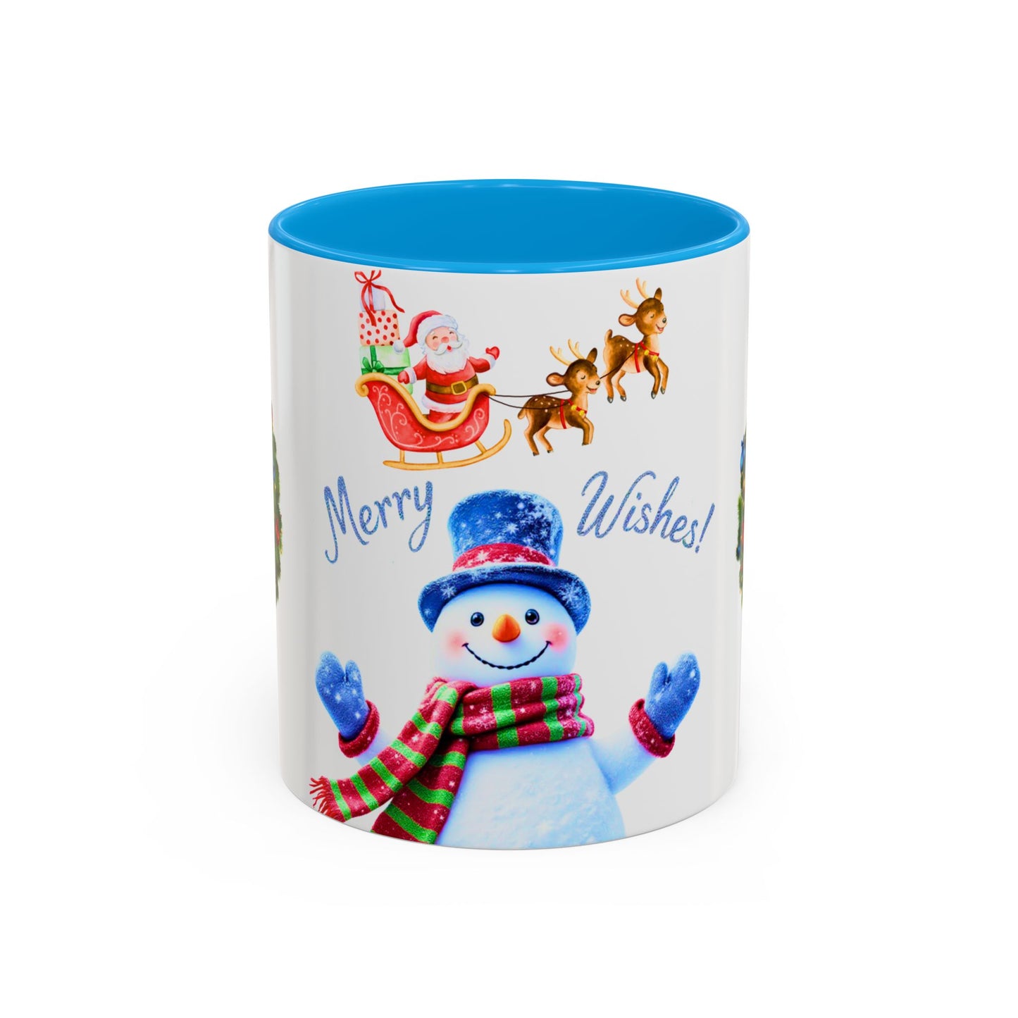 Merry Wishes Snowman Mug