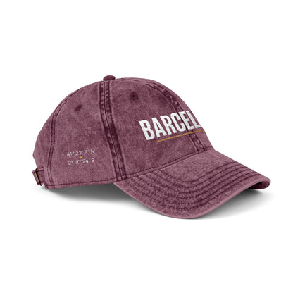 Barcelona Vintage Embroidered Dad Cap | Beach Cities Collection