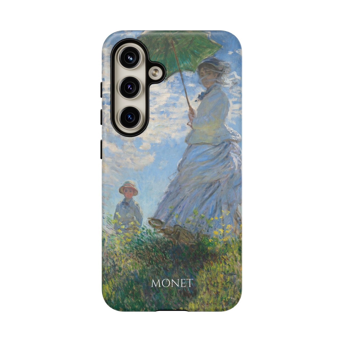Tough Phone Case for iPhone, Samsung and Google Pixel - Monet, Woman with a Parasol - Madame Monet and Her Son (1875)