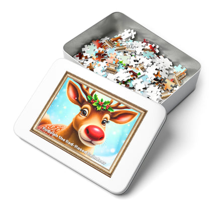 Rudolph’s Cheerful Glow Jigsaw Puzzle – The Holiday Star