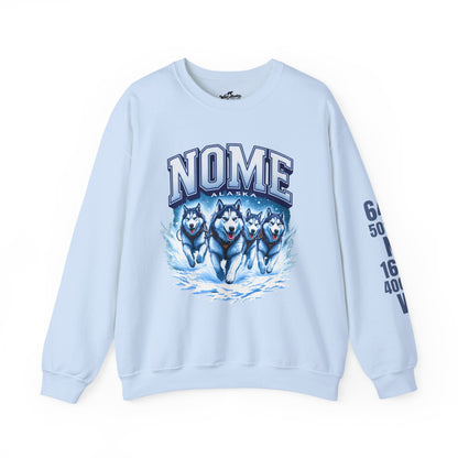 Nome Huskies Cotton Crewneck Sweatshirt | Wild Alaska Series Edition 🐺❄️